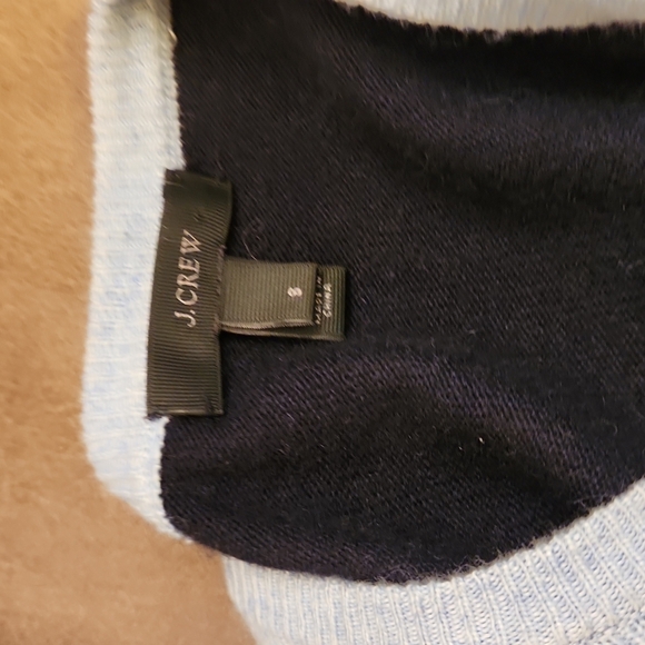 J. Crew Two Toned Sweater w/ Reinforced Elbows and Side Buttons - Picture 4 of 6